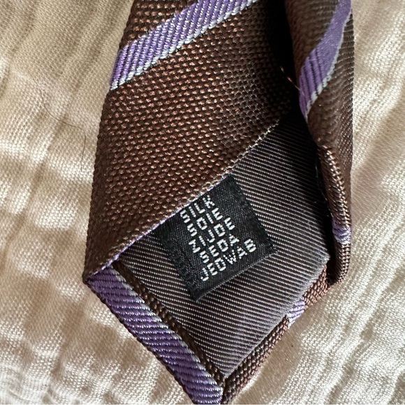 Brown and Purple Tie - Picture 4 of 5